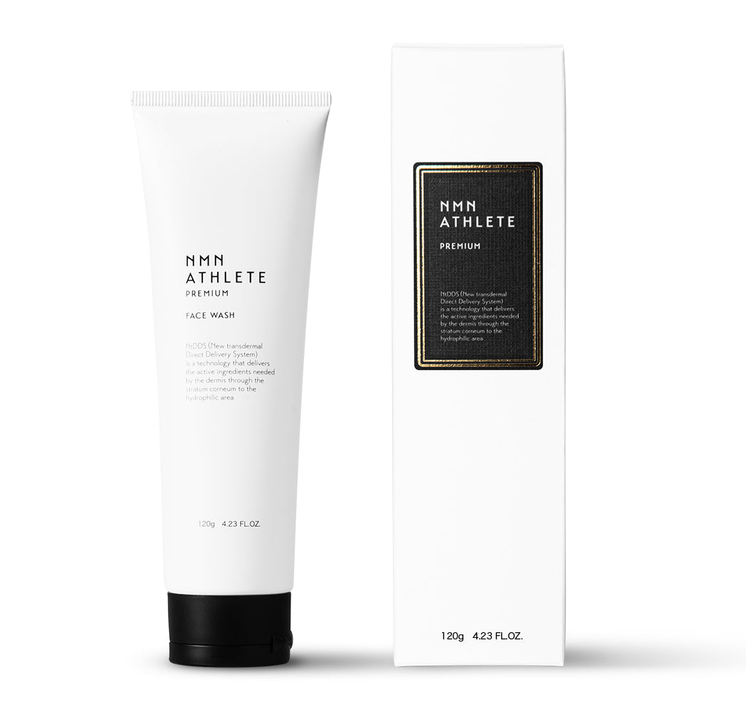 NMN ATHLETE PREMIUM FACE WASH 120g(（エヌエムエヌ アスリート プレミアム フェイスウォッシュ）NMN配合洗顔料